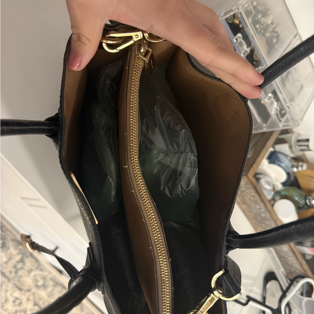 Michael Kors Black Tote with Gold Accents - Picture 3 of 3